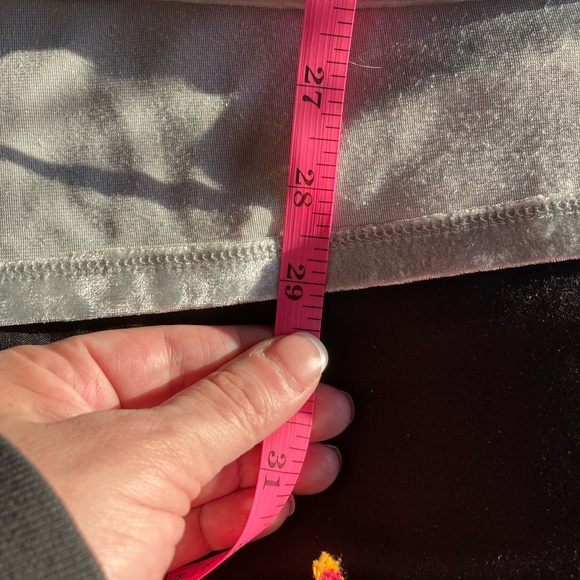 Ellos crushed velour silver V-neck top size 10/12 - Picture 6 of 8